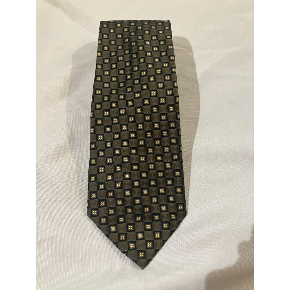 CeMe Men's Vintage 100% Silk Tie, Rust, One Size